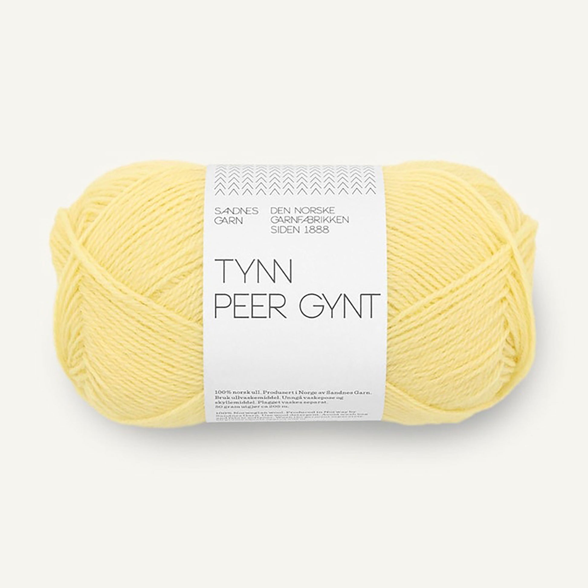 Pelote de Tynn Peer Gynt de Sandnes Garn, coloris 9602 Lemonade