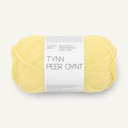Pelote de Tynn Peer Gynt de Sandnes Garn, coloris 9602 Lemonade