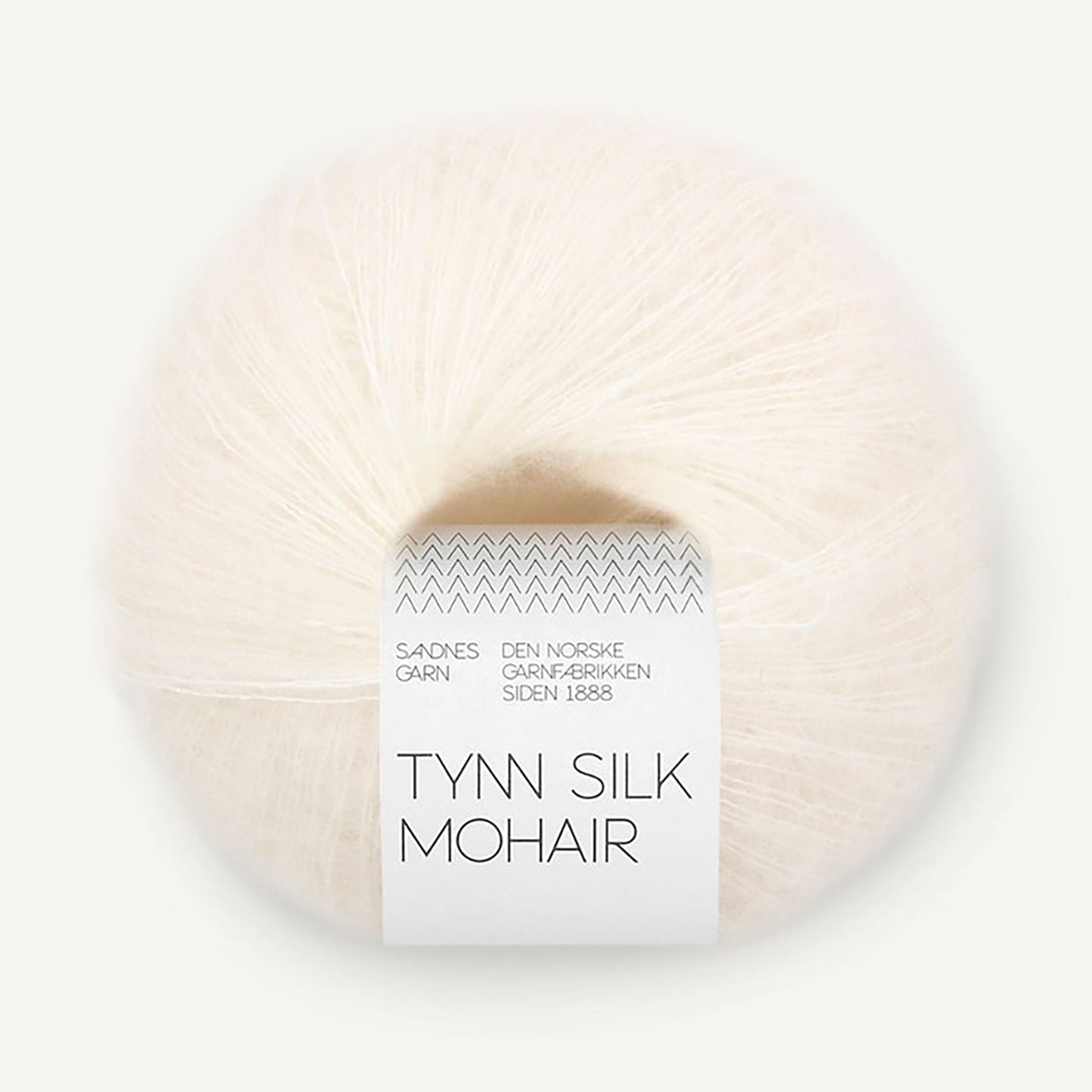 Pelote de Tynn Silk Mohair de Sandnes Garn coloris 1001 White