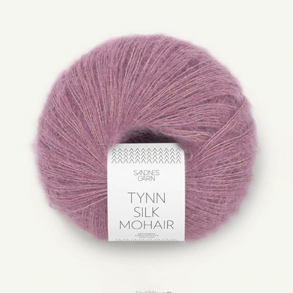 Pelote de Tynn Silk Mohair de Sandnes Garn coloris 4632 Lavender Rose