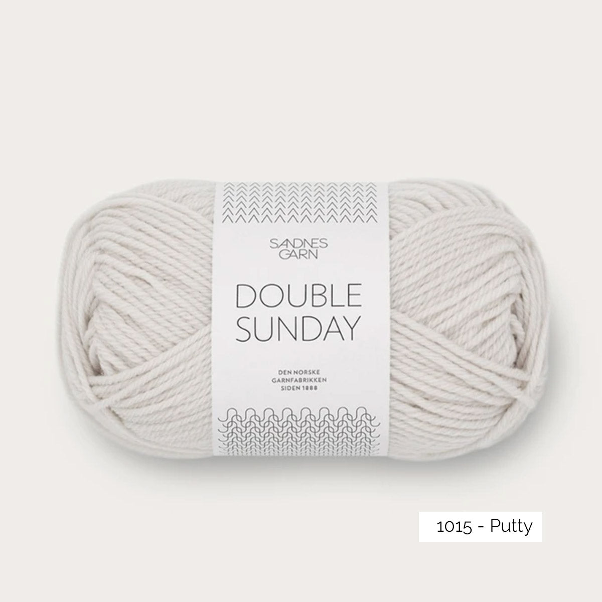 Pelote de mérinos non superwash Double Sunday de Sandnes Garn, coloris 1015 Putty