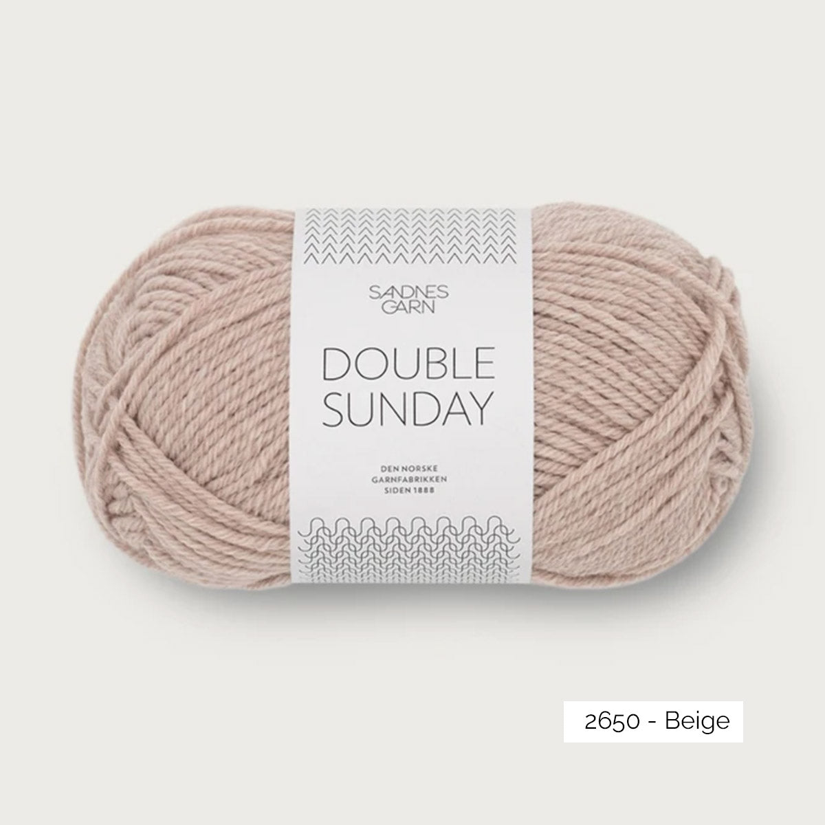 Pelote de mérinos non superwash Double Sunday de Sandnes Garn coloris 2650 Beige