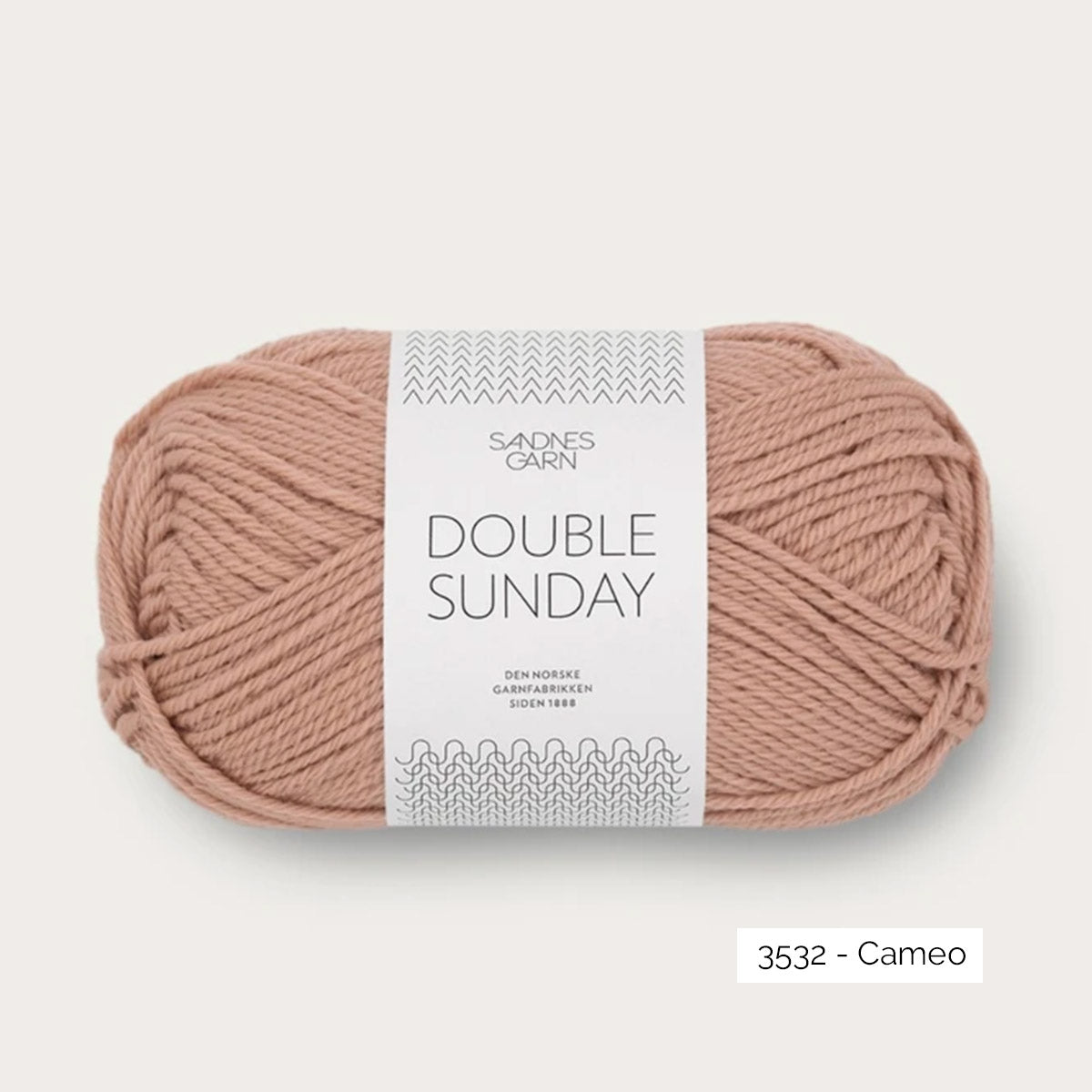 Pelote de mérinos non superwash Double Sunday de Sandnes Garn coloris 3532 Cameo