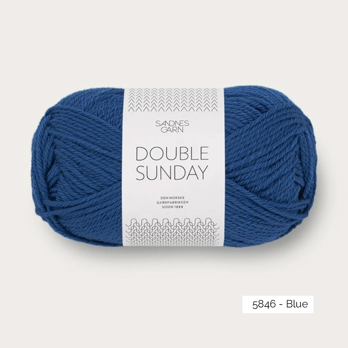 Pelote de mérinos non superwash Double Sunday de Sandnes Garn coloris 5846 Blue