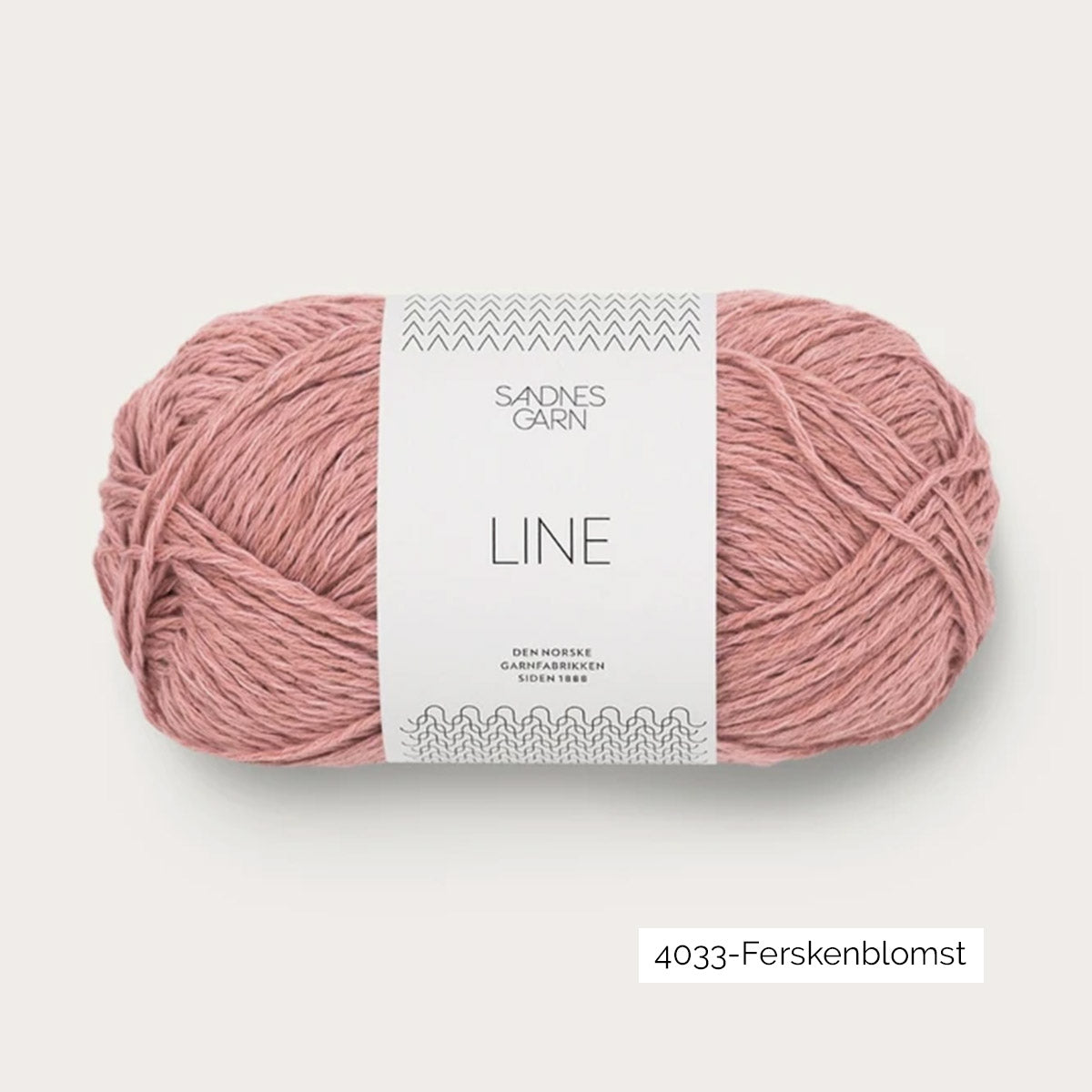 Pelote de Line de Sandnes Garn, mélange de coton, viscose de bambou et lin, coloris 4033 Ferskenblomst