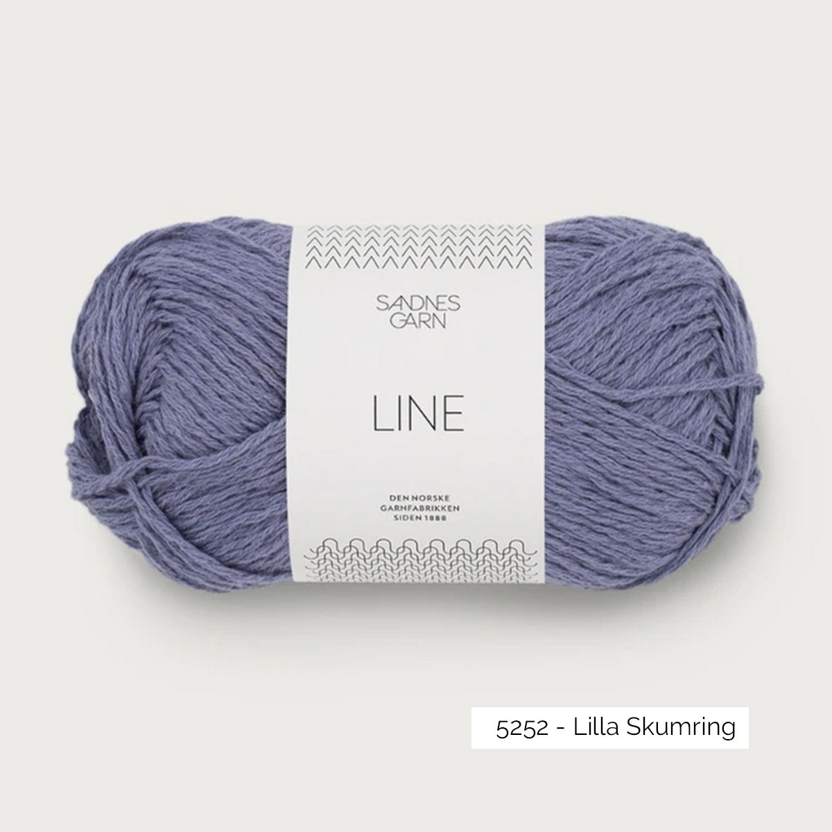 Pelote de Line de Sandnes Garn, mélange de coton, viscose de bambou et lin, coloris 5252 Lilla Skumring