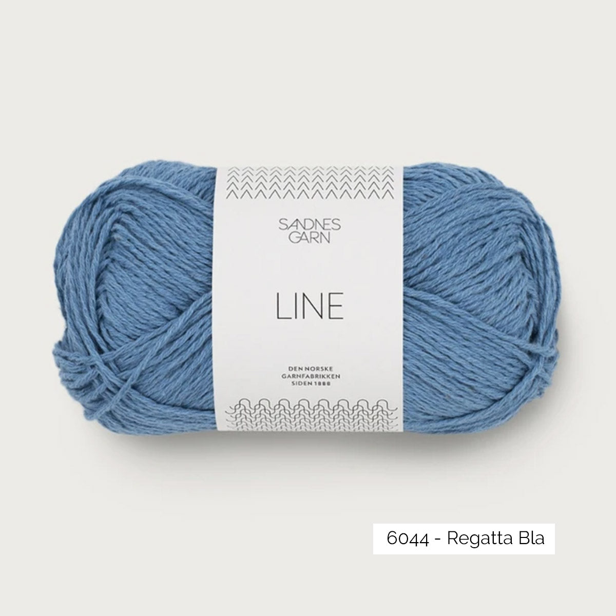 Pelote de Line de Sandnes Garn, mélange de coton, viscose de bambou et lin, coloris 6044 Regatta Blue