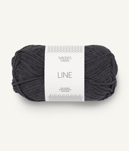 Pelote de Line de Sandnes Garn, mélange de coton, viscose de bambou et lin, coloris 6080 Slate