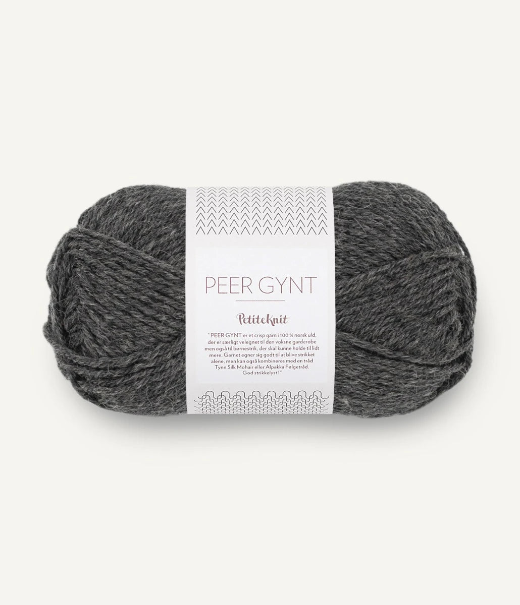 Pelote de Peer Gynt de Sandnes Garn coloris 1065 Charcoal