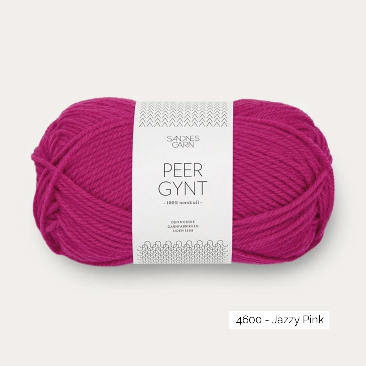 Pelote de laine norvégienne Peer Gynt de Sandnes Garn coloris 4600 Jazzy Pink