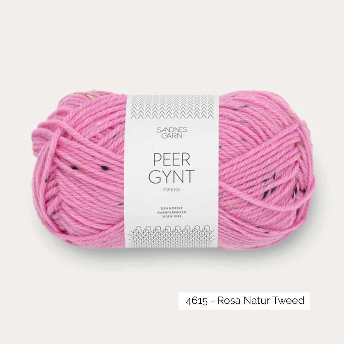 Pelote de laine norvégienne Peer Gynt de Sandnes Garn coloris 4615 Rosa Natur Tweed