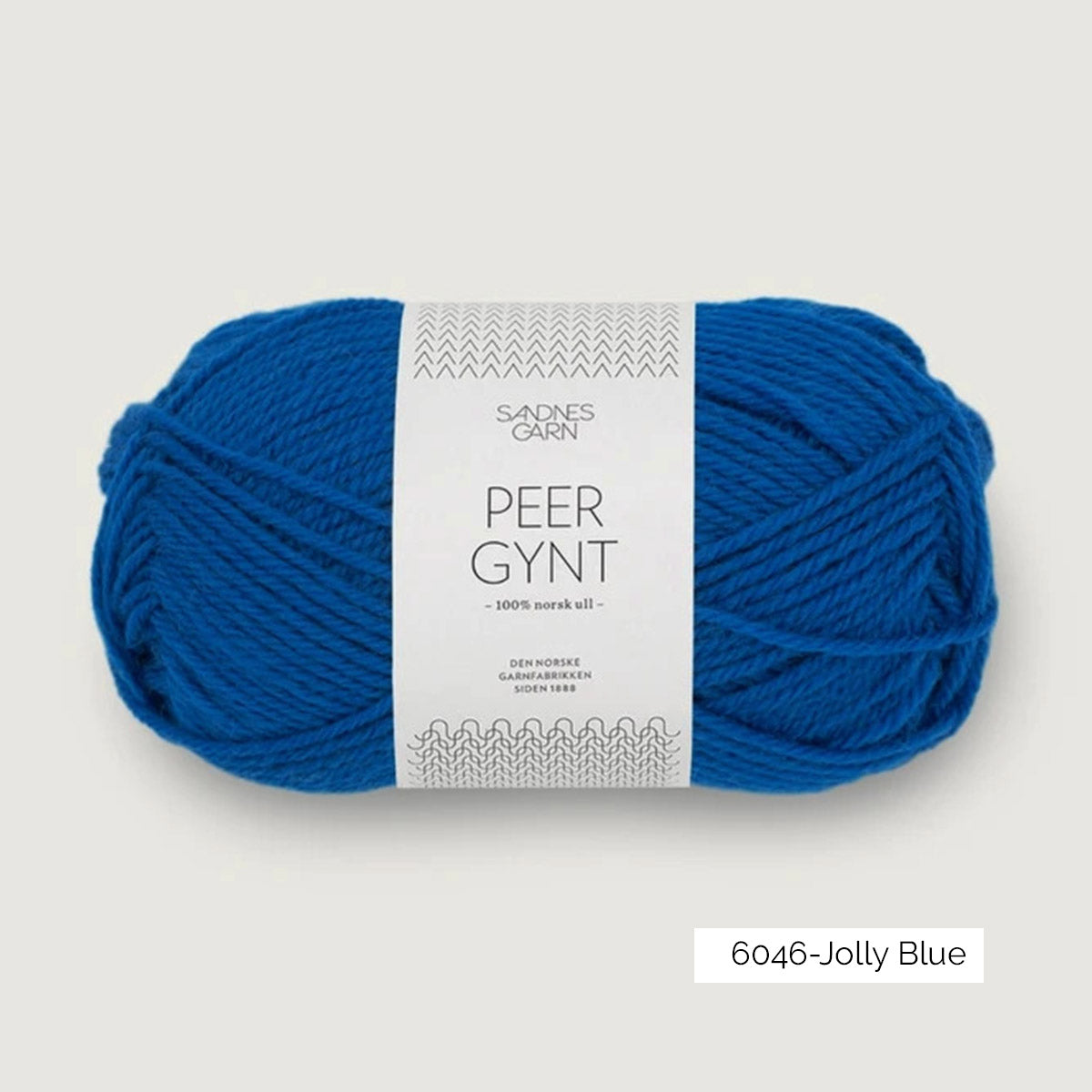 Pelote de laine norvégienne Peer Gynt de Sandnes Garn, coloris 6046 Jolly Blue