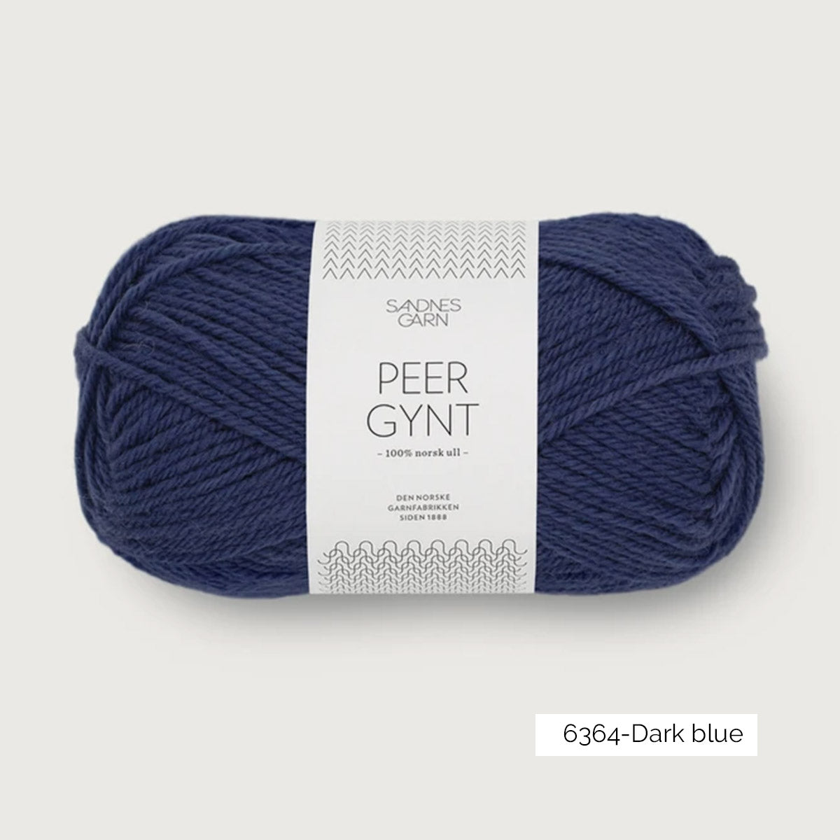 Pelote de laine norvégienne Peer Gynt de Sandnes Garn coloris 6364 Dark Blue