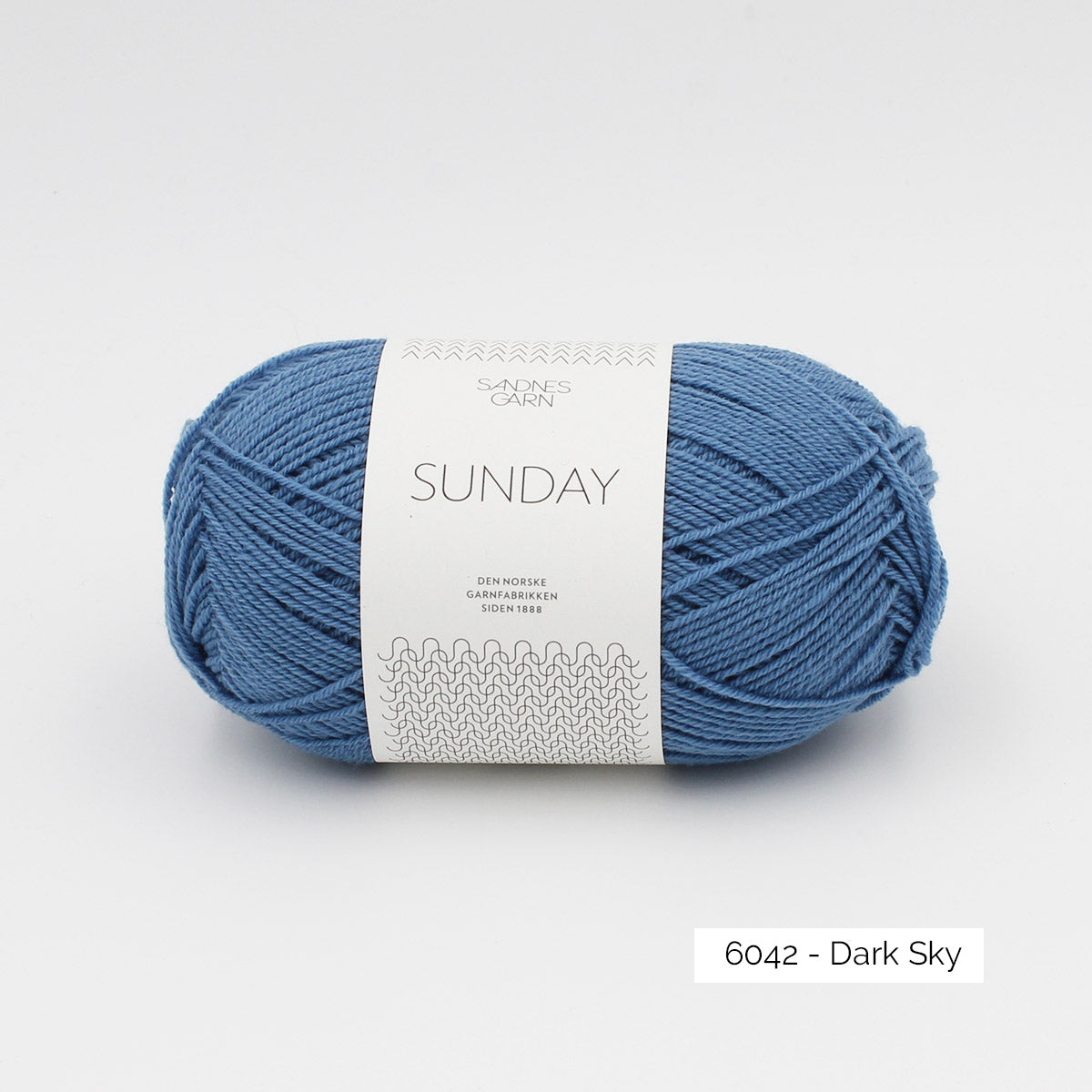 Pelote de mérinos non superwash Sunday de Sandnes Garn coloris 6042 Dark Sky