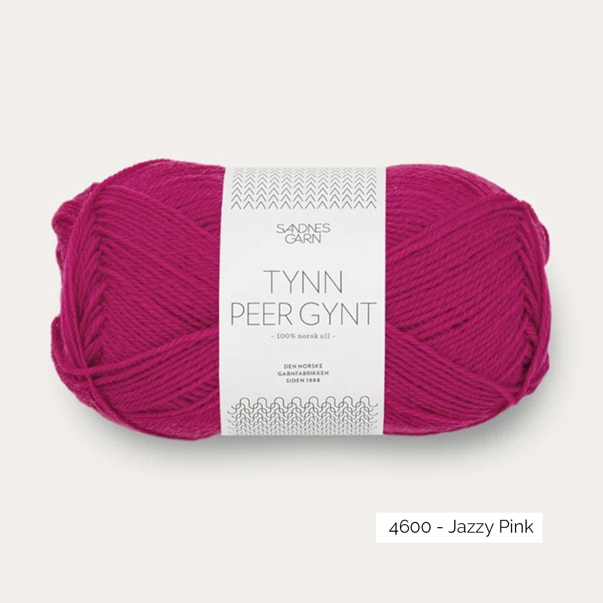 Pelote de laine norvégienne Tynn Peer Gynt de Sandnes Garn coloris 4600 Jazzy Pink