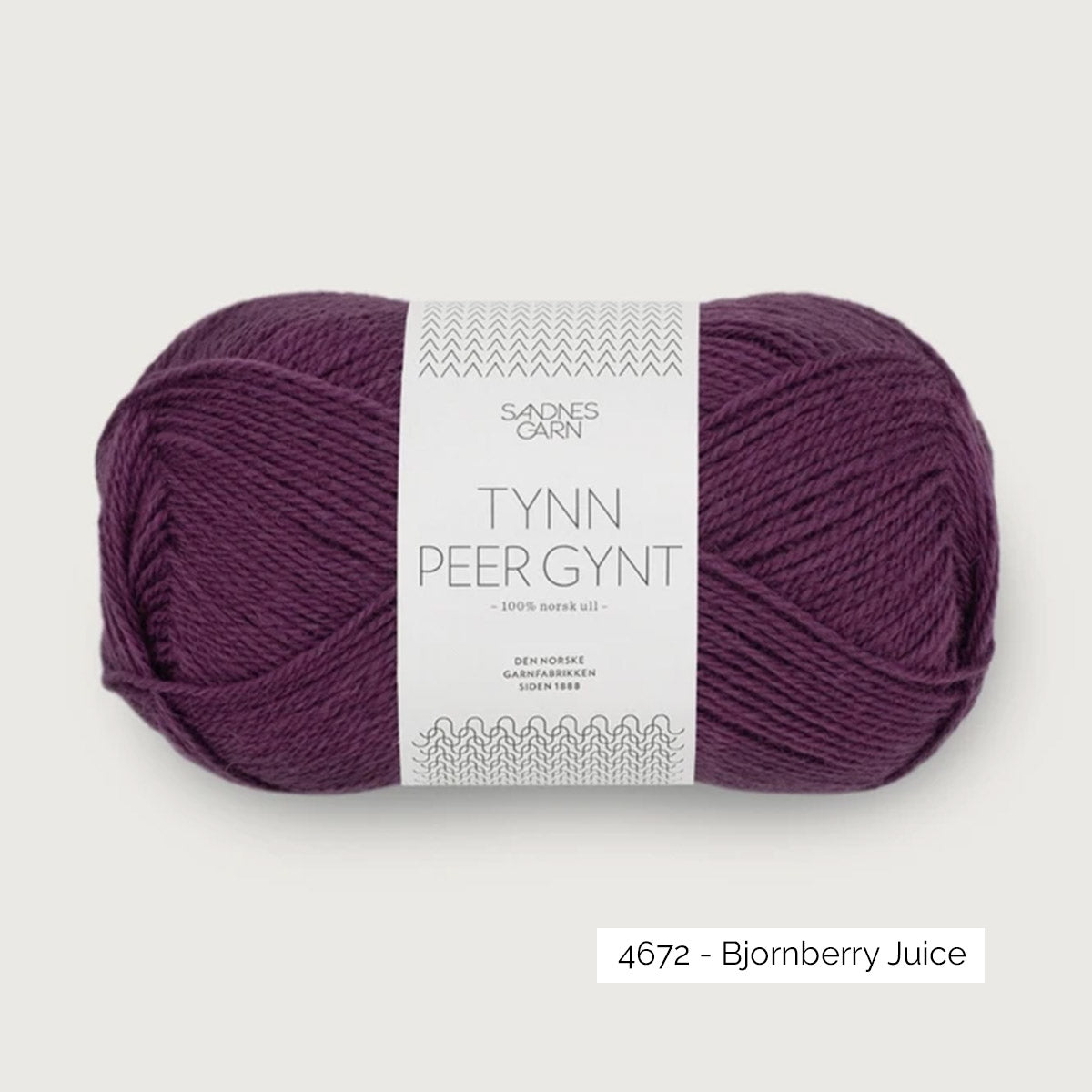 Pelote de laine norvégienne Tynn Peer Gynt de Sandnes Garn coloris 4672 Bjornberry Juice