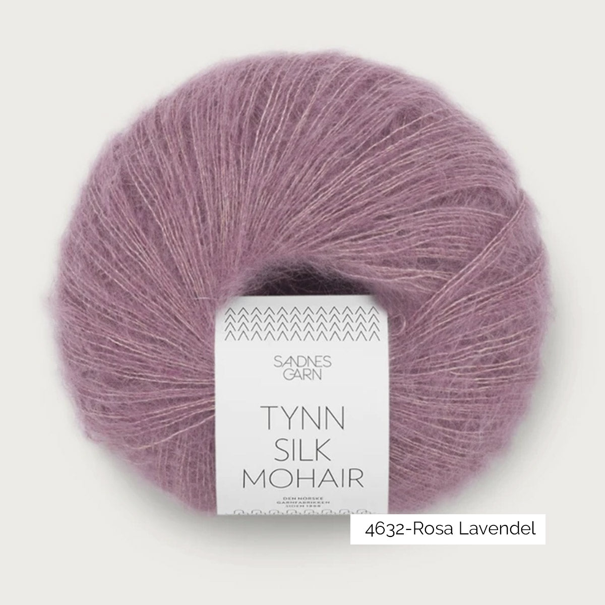 Pelote de mohair et soie Tynn Silk Mohair de Sandnes Garn coloris 4632 Rosa Lavendel