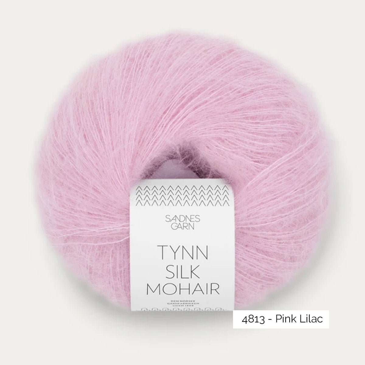 Pelote de mohair et soie Tynn Silk Mohair de Sandnes Garn coloris 4813 Pink Lilac