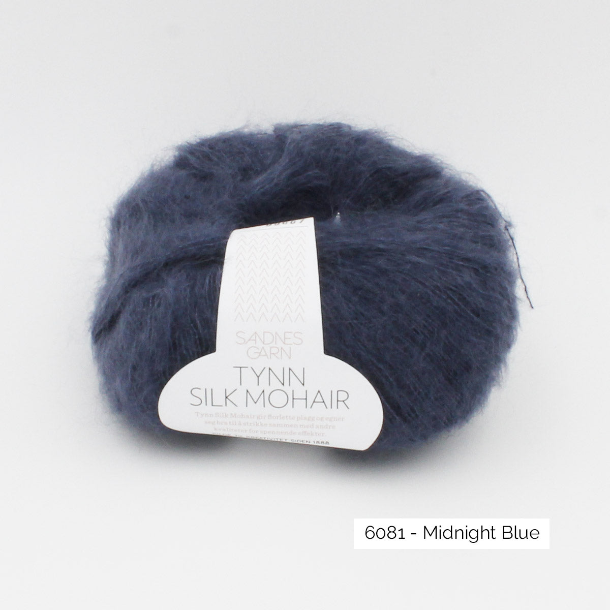 Pelote de mohair et soie Tynn Silk Mohair de Sandnes Garn coloris 6081 Midnight Blue