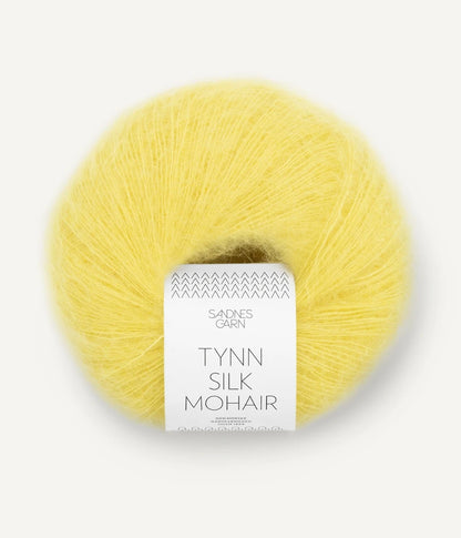 Pelote de Tynn Silk Mohair de Sandnes Garn coloris 9004 Lemon