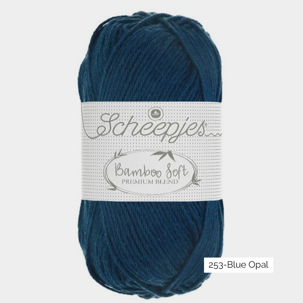 Pelote de viscose de bambou et coton Bamboo Soft de Scheepjes, coloris 253 Blue Opal