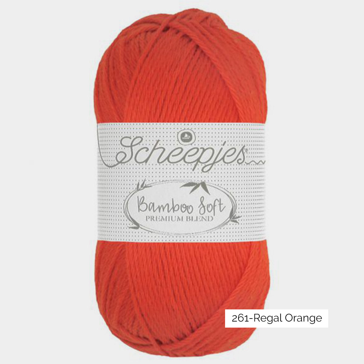 Pelote de viscose de bambou et coton Bamboo Soft de Scheepjes, coloris 261 Regal Orange