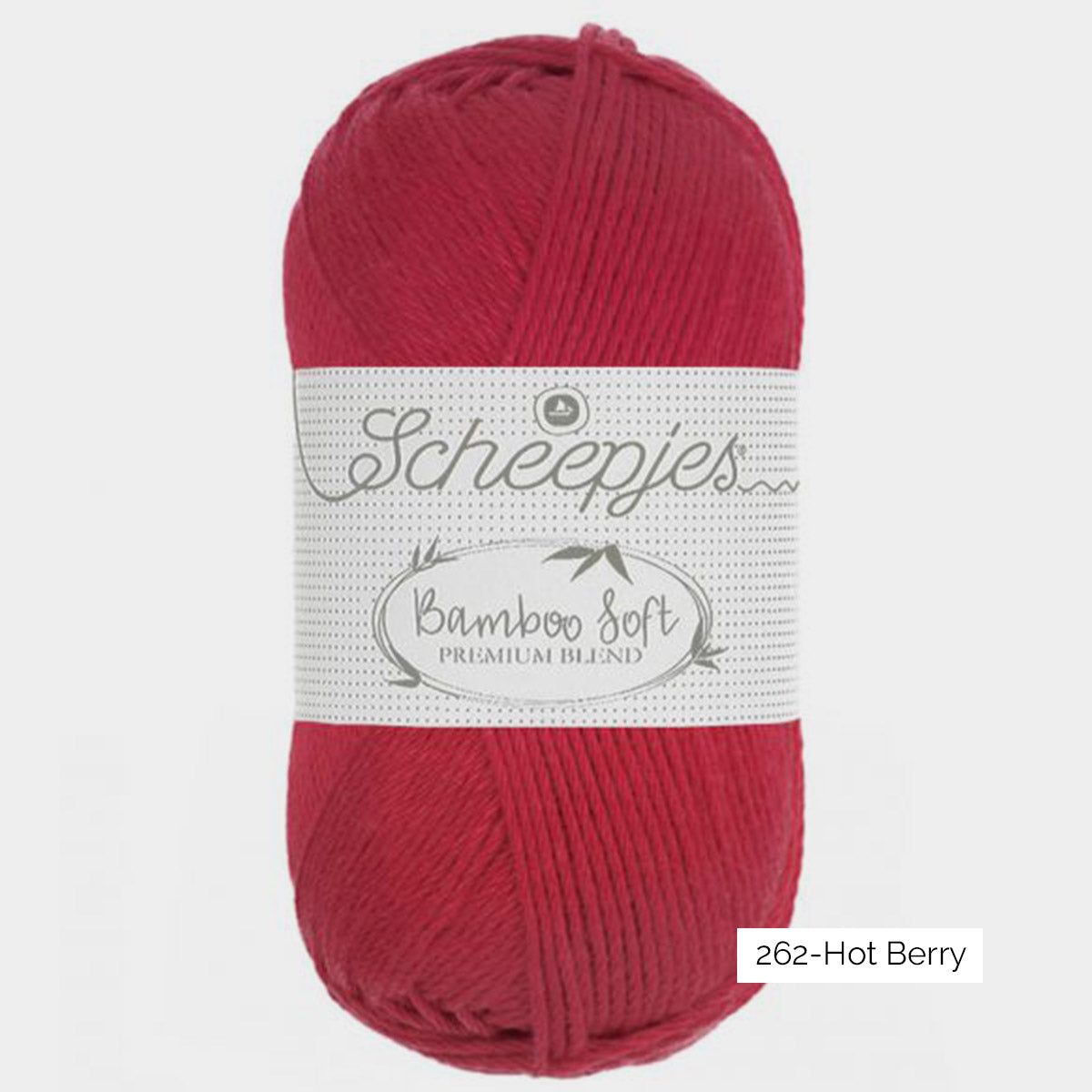 Pelote de viscose de bambou et coton Bamboo Soft de Scheepjes, coloris 262 Hot Berry