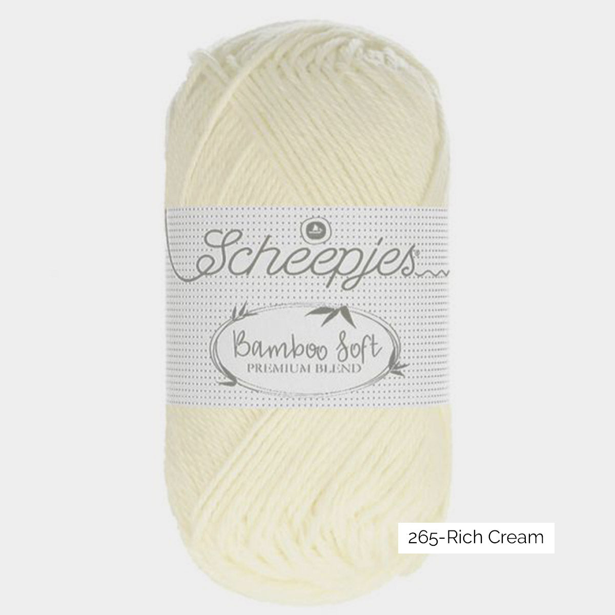 Pelote de viscose de bambou et coton Bamboo Soft de Scheepjes, coloris 265 Rich Cream