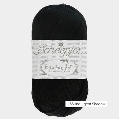 Pelote de viscose de bambou et coton Bamboo Soft de Scheepjes, coloris 266 Indulgent Shadow