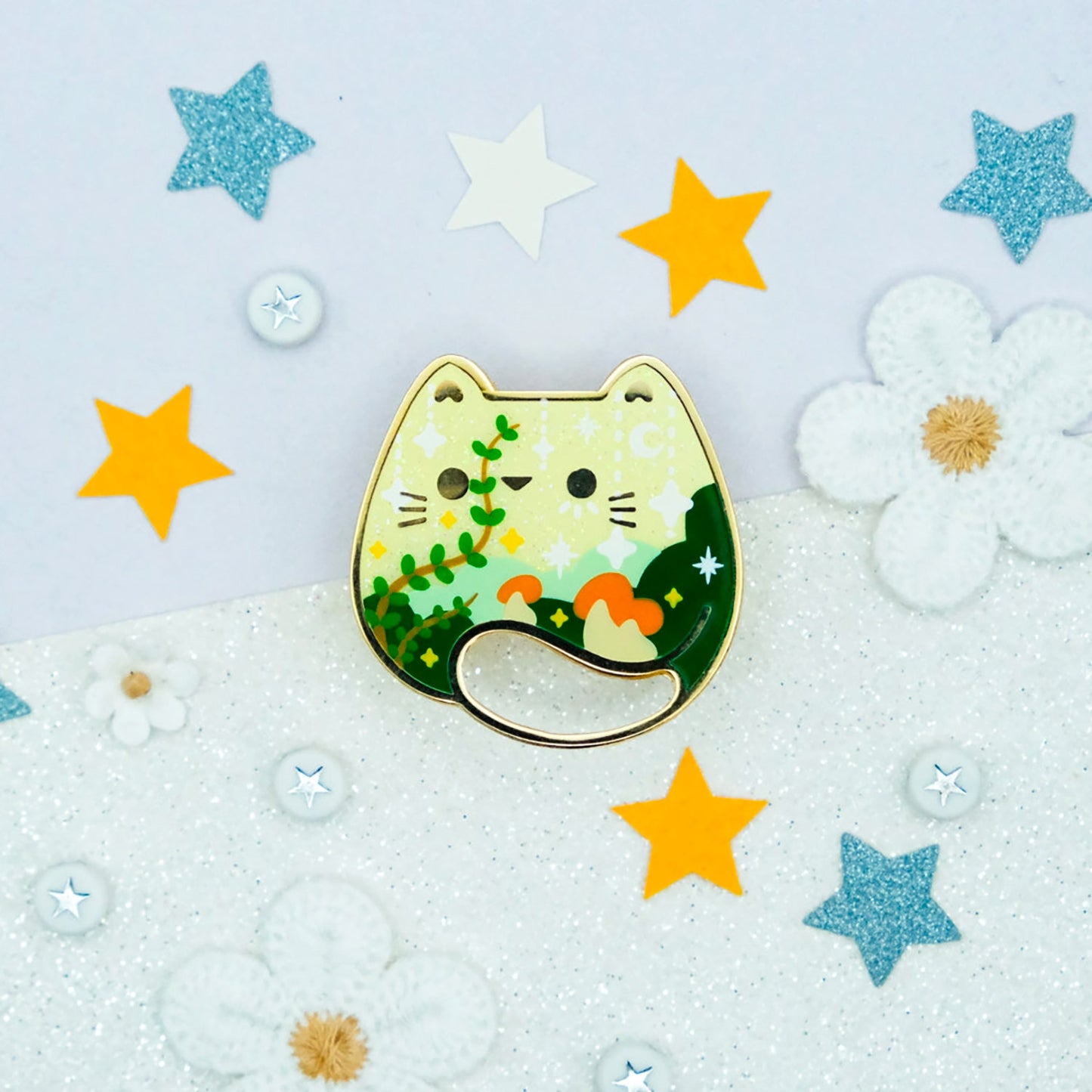 Pin's Keeper Holder de Sparkles in the Wild modèle Forêt Enchantée (Jour)
