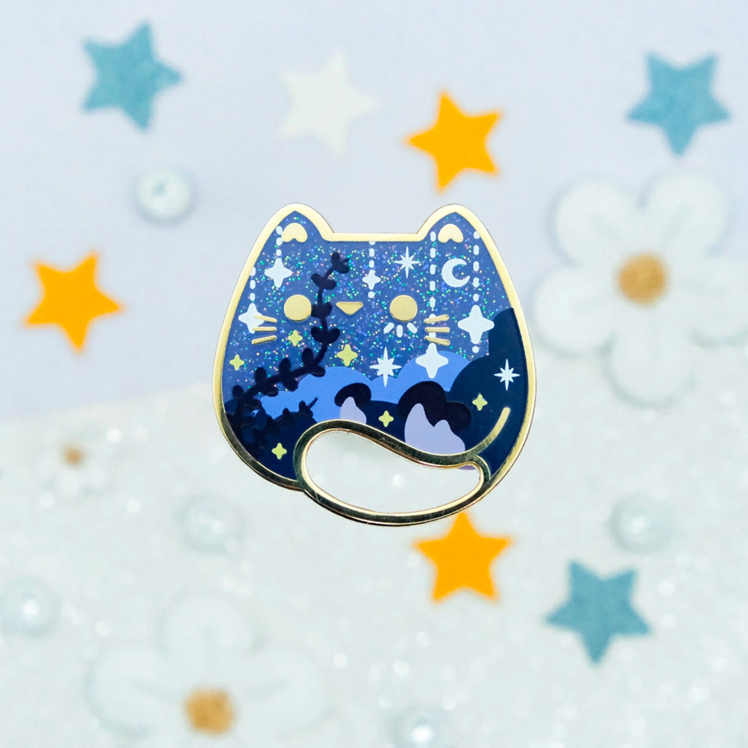 Pin's Keeper Holder de Sparkles in the Wild modèle Forêt Enchantée (Nuit)
