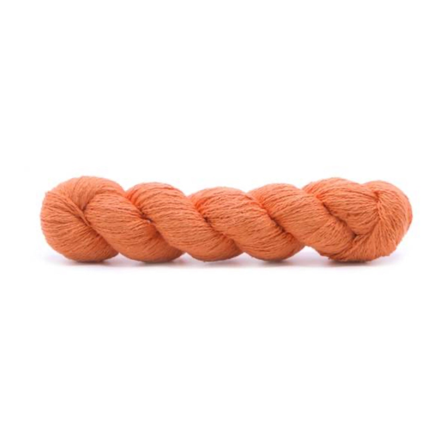 Echeveau de bourette de soie de Spun Silk Yarns, coloris 120 Pumpkin