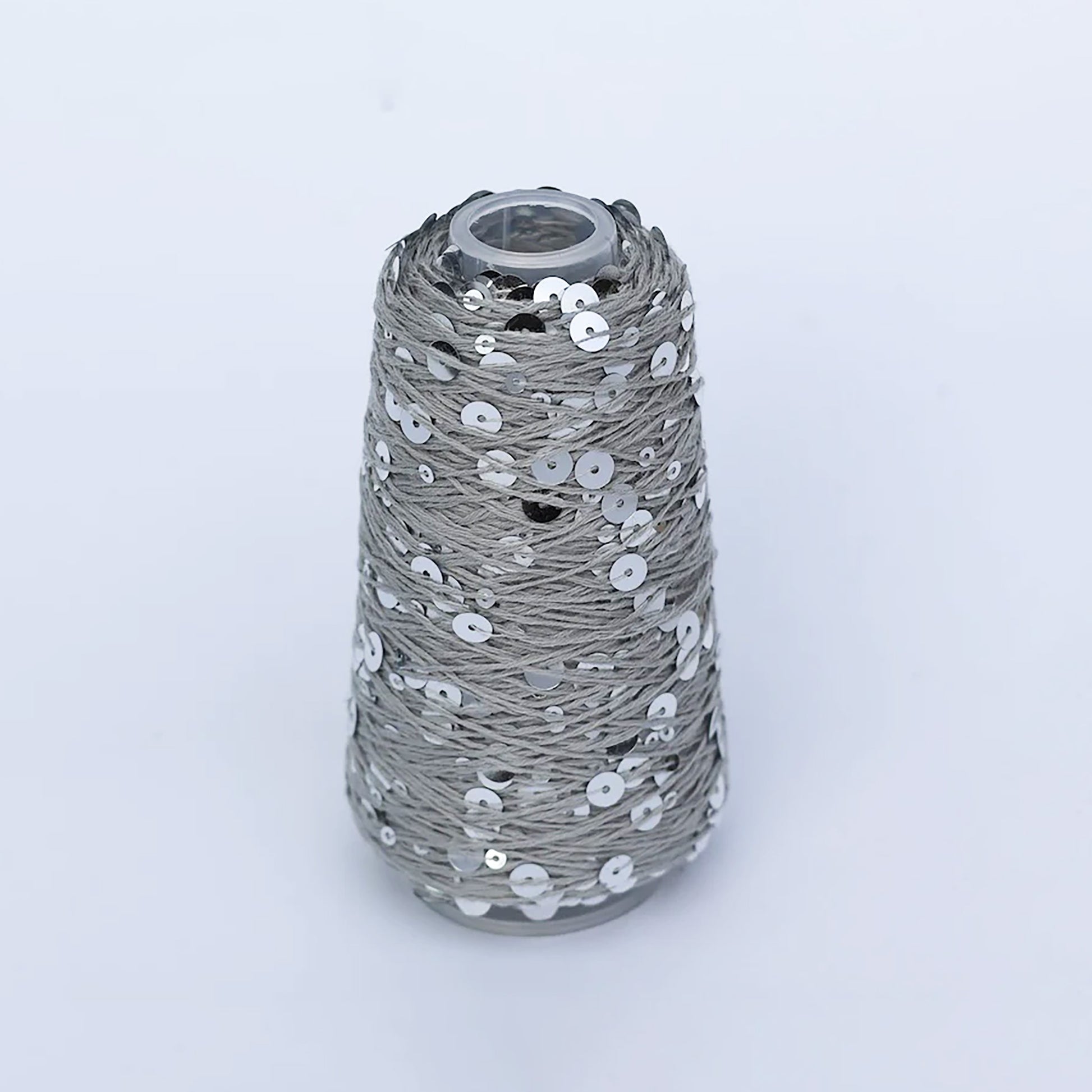 Cone de Sequins de Sysleriget, coloris 02 Silver Grey (Sølv)