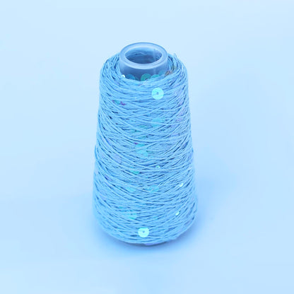 Cone de Sequins de Sysleriget, coloris 48 Light Blue (Lysblå)