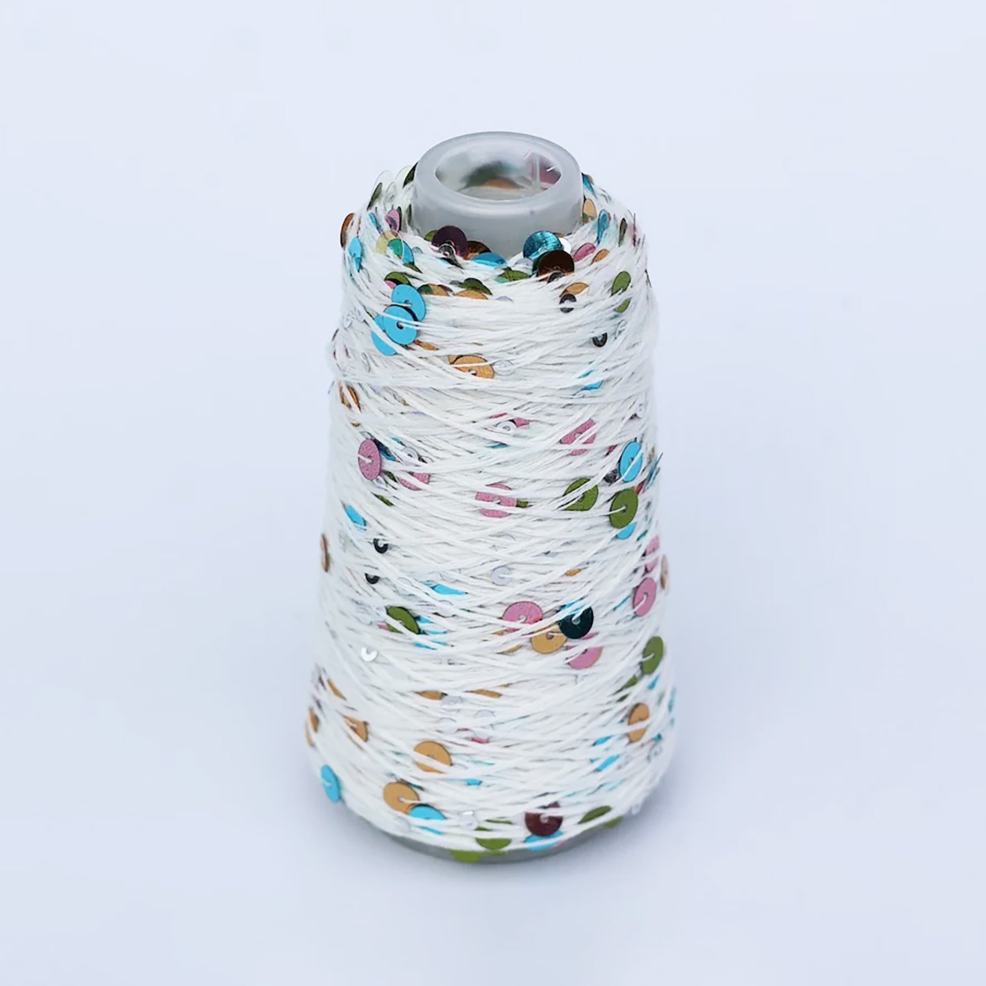 Cone de Sequins de Sysleriget, coloris 72 Multicolor White (Multihvid)
