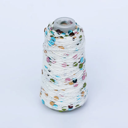 Cone de Sequins de Sysleriget, coloris 72 Multicolor White (Multihvid)