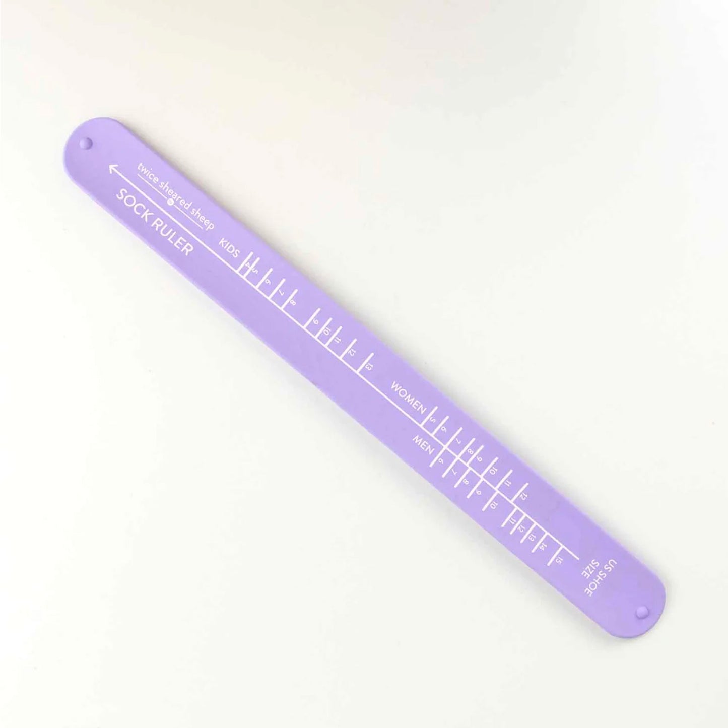 Sock Ruler Flexible - Twice Sheared Sheep