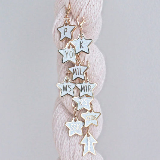 Marqueur de mailles (progress keeper) Twill & Print modèle Etoiles