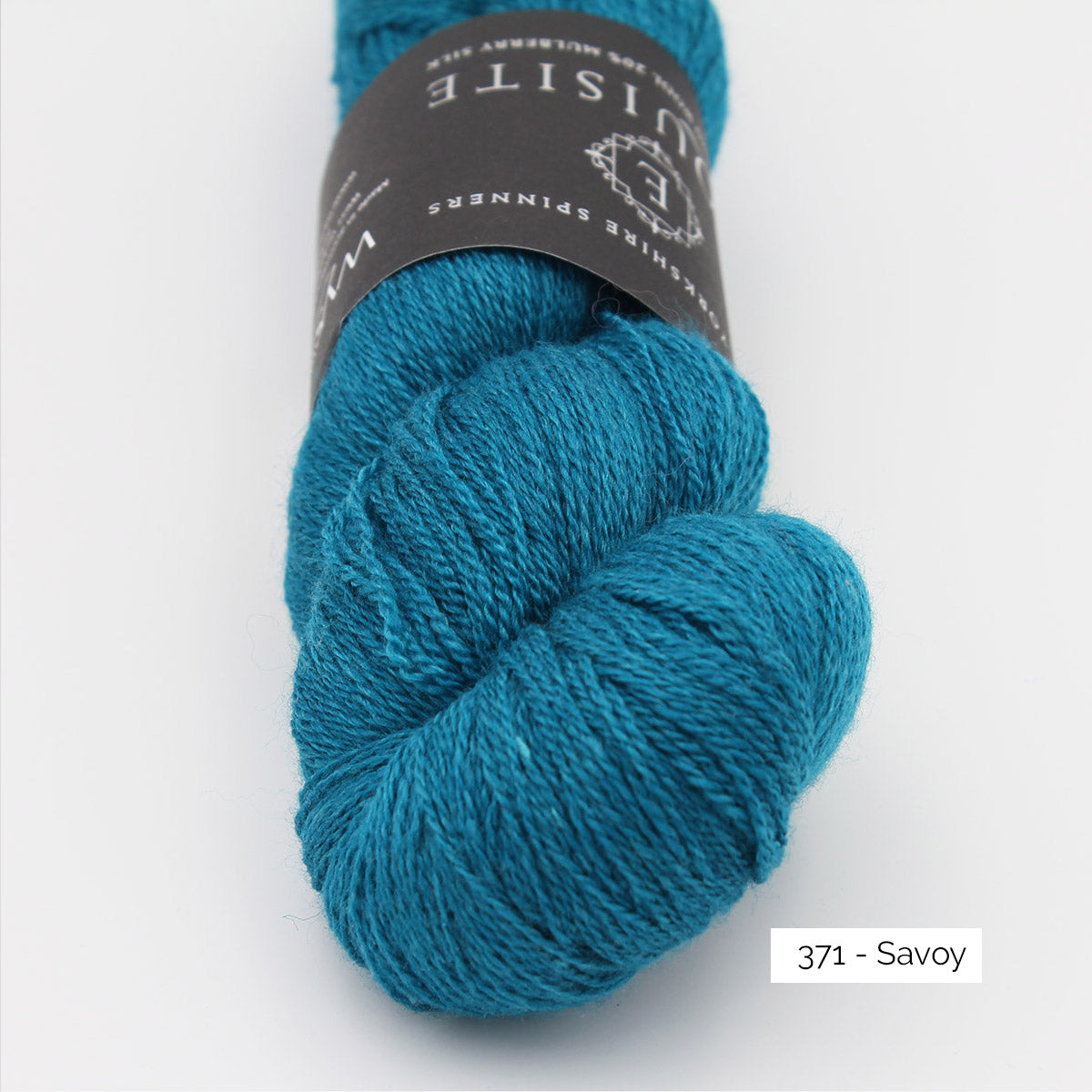 Texture et couleur d'un écheveau de mérinos et soie Exquisite Lace de West Yorkshire Spinners (WYS) coloris 371 Savoy