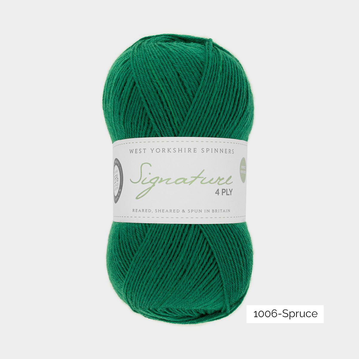 Pelote de laine à chaussettes Signature 4ply de West Yorkshire Spinners (WYS) coloris 1006 spruce