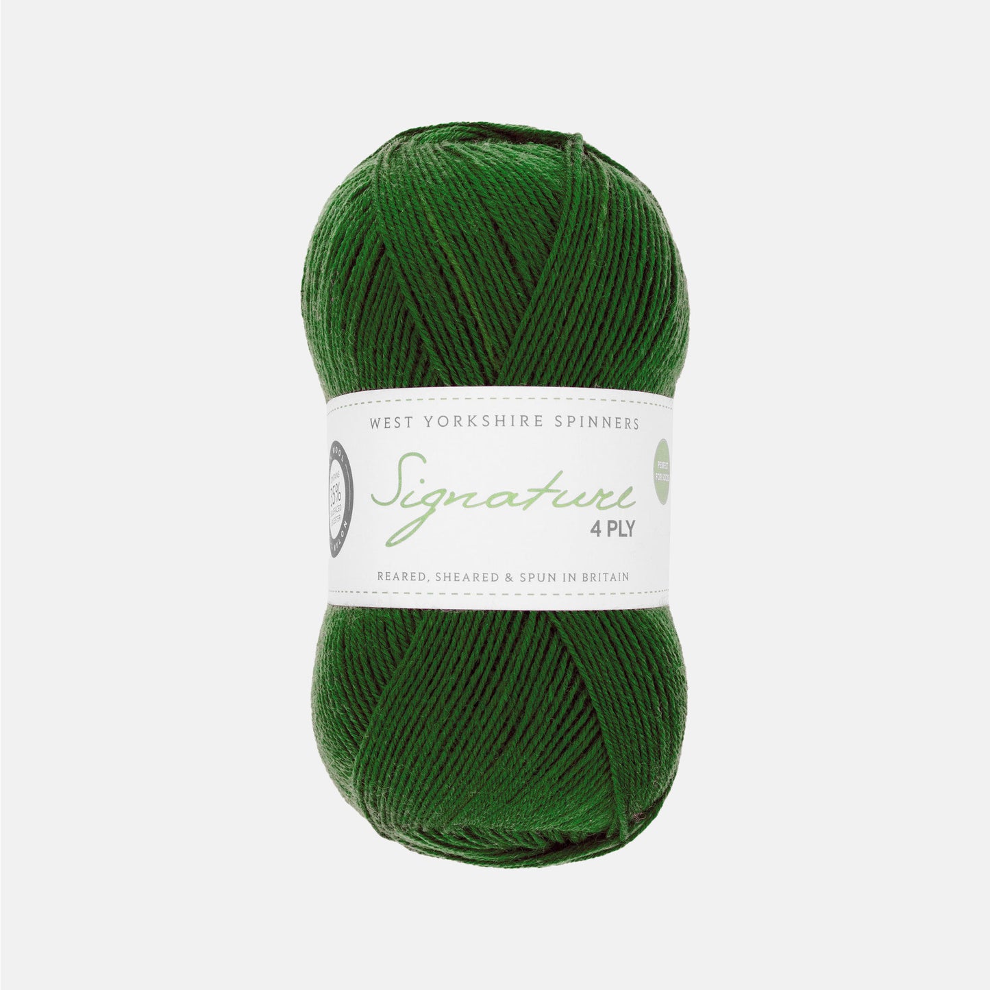 Pelote de Signature 4ply de West Yorkshire Spinners (WYS) coloris 1235 Evergreen