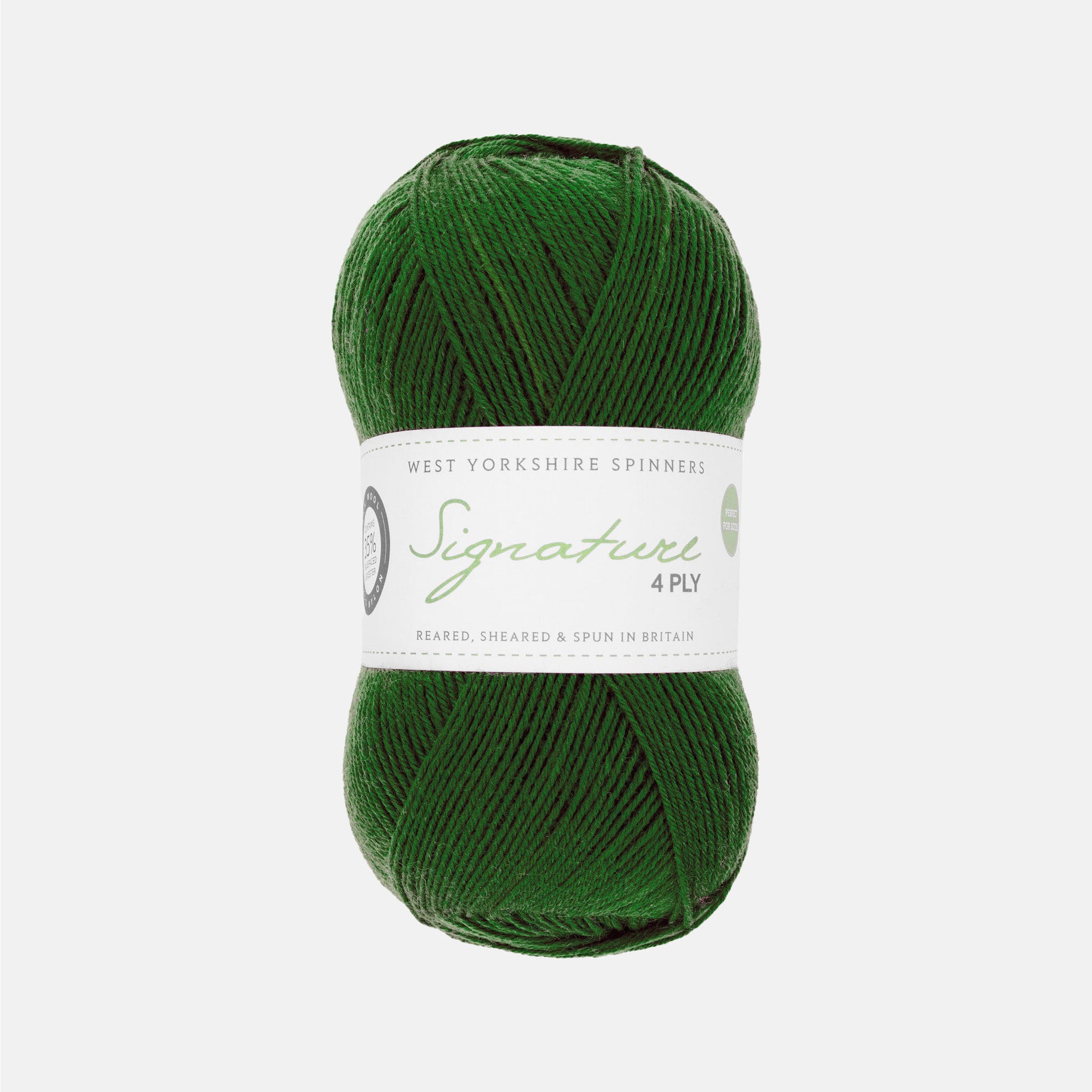 Pelote de Signature 4ply de West Yorkshire Spinners (WYS) coloris 1235 Evergreen