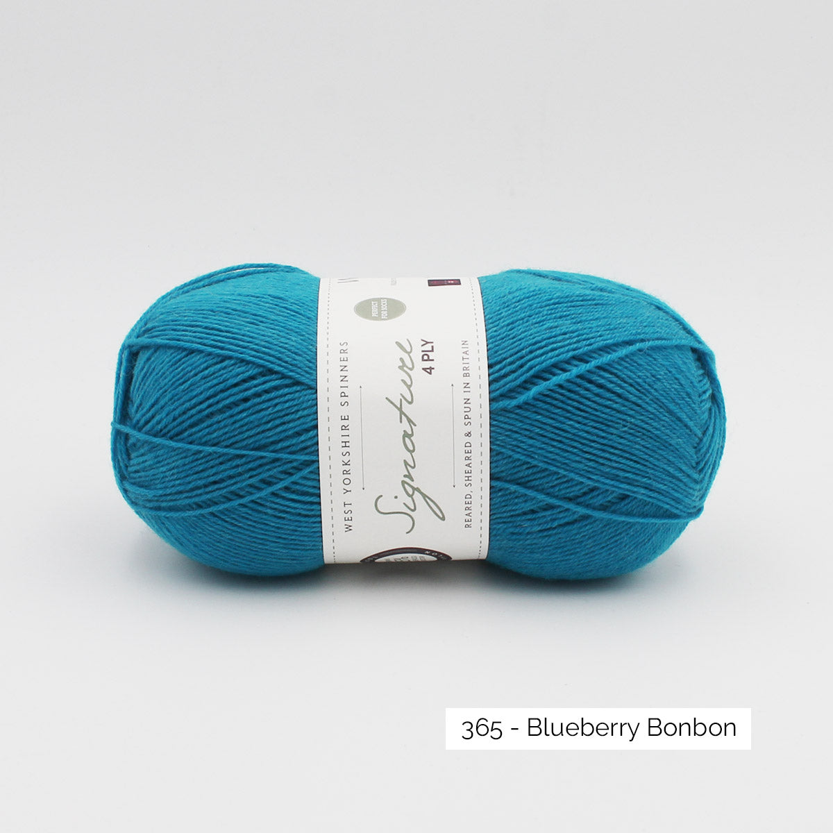 Pelote de Signature 4ply de West Yorkshire Spinners (WYS) coloris 365 Blueberry Bonbon