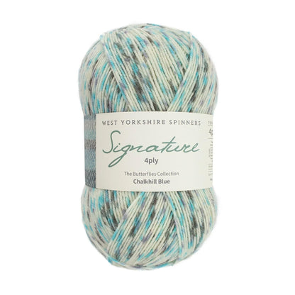 Signature 4ply de West Yorkshire Spinners (WYS) coloris 1242 Chalkhill Blue