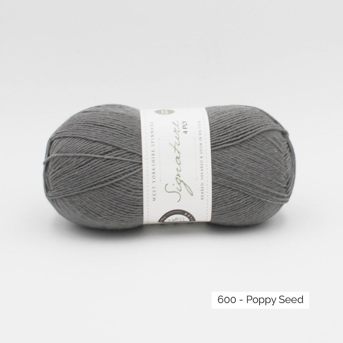Pelote de Signature 4ply de West Yorkshire Spinners (WYS) coloris 600 Poppy Seed