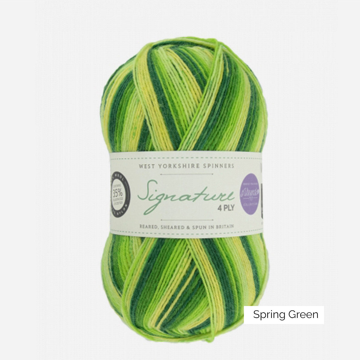 Pelote de Signature 4-ply de West Yorkshire Spinners (WYS), coloris Spring Green